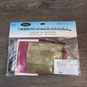 Boho ME Fashion Face Masks Set of 4